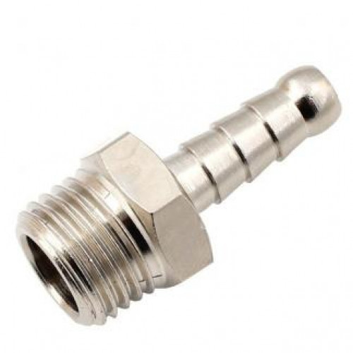 Штуцер (соединитель) елочка 8мм. - наружная резьба - 1/4